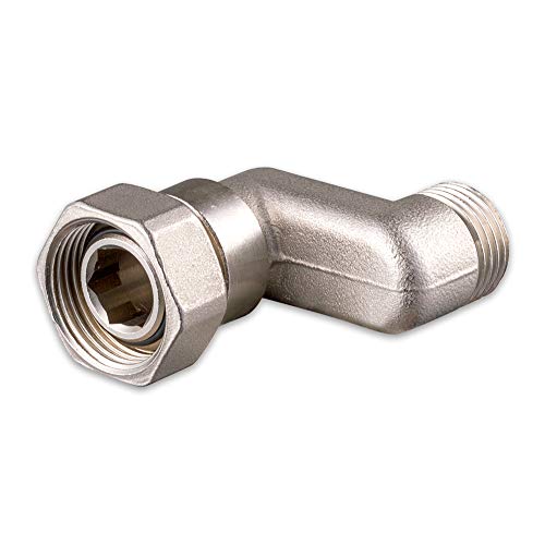 S-Anschluss mit Überwurfmutter, Eurokonus, [DN 15] 1/2' AGx 3/4' EK, 40mm Achsabstand