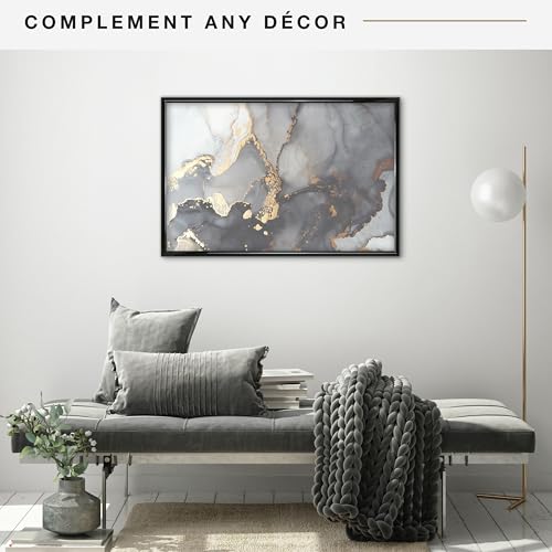 MCS Trendsetter 22.75x34 Poster Frame Black High-Gloss, Vertical & Horizontal Wall Hanging Large Picture Frame for Photos, Posters & Art Prints (1-Pack) by MCS - Image 3