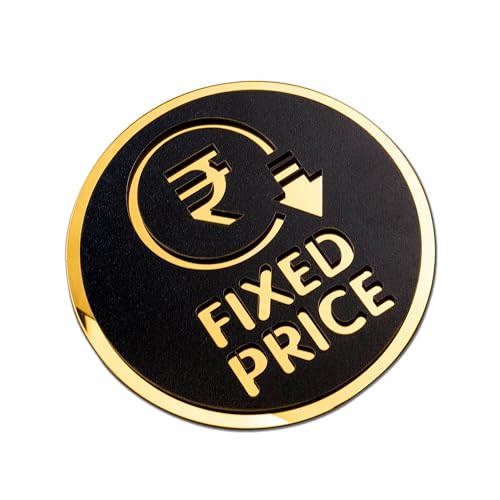 Image of Rousrie Fixed Price Stickers For Glass Doors (Size: 6 Inch) For Office, Stores, Cafe, Hotel, Restaurant, Business & Shop, Self-Adhesive, Acrylic Signage (Fixed Price)