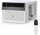 8000 BTU Window Air Conditioner, U-Shaped Inverter Window AC Unit with WiFi and Remote Control, Cools Up to 450 Sq Ft, Ultra Quiet, 6 Modes, Washable Filter for Bedroom, Office or Home