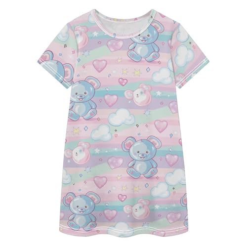 Vestido cómodo de manga corta para niñas que buscan libertad de movimiento