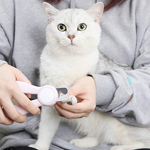 Cortador de unhas Balacoo para cães com luz de LED, cortador de unhas para gatos e cães, tesouras de
