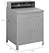 Global Industrial Shop Desk w Pigeonhole Compartments and Lower Cabinet, 34-1/2