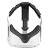 PU lederen hoofdbandpad voor Oculus Quest 2,VR accessoires verminderen hoofddruk comfortabele zachte schuimpad (zwart)