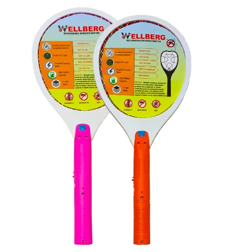 Wellberg Triple Layer Electric Mosquito Racket 1Piece Mosquito Killer Racket | Mosquito Bats | Mosquito Racket | 400 MAH Battery | Rechargeable Bat | Electric Fly Swatter With LED Light | Bugs Trap Bat | Electric Fly Swatter with LED Light | Colour ( (B0BVW8HVD1) Amazon Price History, Amazon Price Tracker