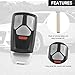 Key Fob Cover Shell Case Replacement 4 Buttons Key Fob Remote Control Shell Case - Compatible for Audi A4 Q7 SQ5 2017-2019 for Audi A5 2018 for Audi TT 2016-2018