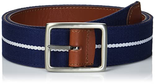 vineyard vines Men's Leather & Webbing Reversible Belt