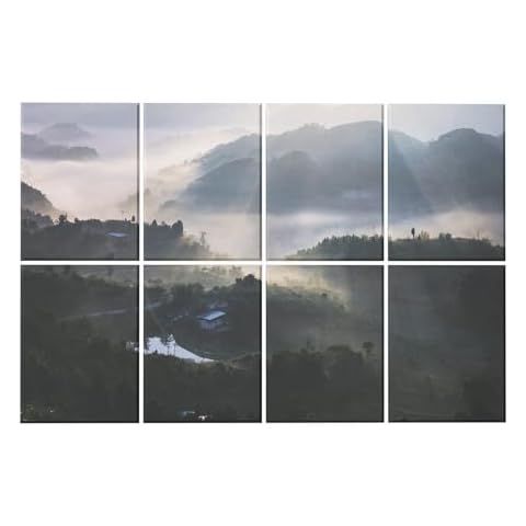 Ginchain Art Acoustic Panels Soundproof Wall Panels, 48 X 32Inches acoustic panels sound absorbing, Decorative Acoustical Wall Panels, sound panels noise reducing for Home & Office(Morning Mist) Cover