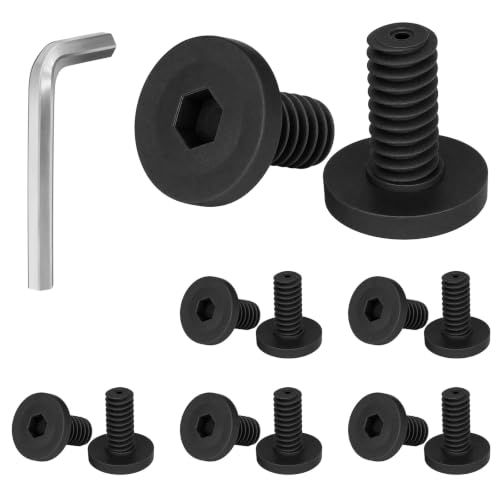 12PCS Black Extended Storage Shed Replacement Bolts&Wrench,for Suncast Shed