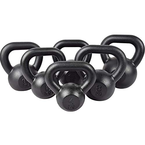 Iron Strength Black Cast Kettlebells Fitness Weights 6kg-20kg Avaliable (20kg)