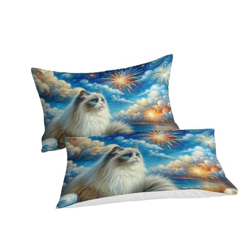 Housse de couette chat fermeture éclair pour simplifier le lit de votre ado
