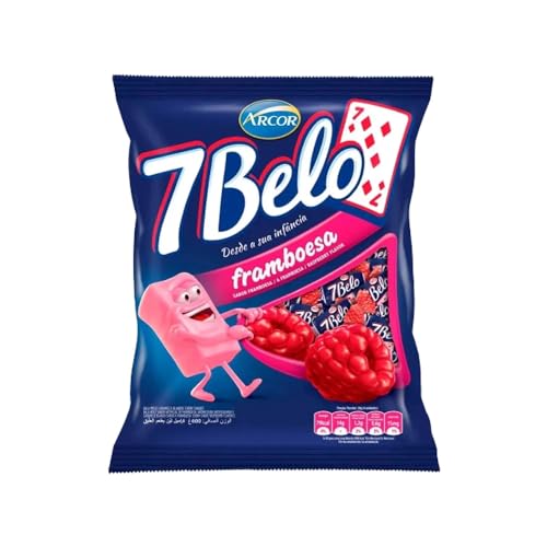 Bala Mastigável 7 Belo Framboesa Pacote 500g