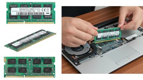 Image of 8GB DDR3L 1600MHz Laptop RAM - PC3L-12800S 204-Pin SODIMM 1.35V CL11 Laptop Memory Upgrade, Compatible Replacement for Samsung Part M471B1G73EB0-YK0