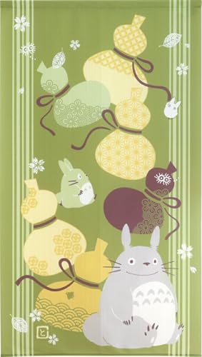 のれん工房 のれん ジブリ となりのトトロ グッズ 幅85×丈150cm タペストリー ポスター 間仕切り 目隠し 暖簾 N 福招きトトロ ひょうたん 5023