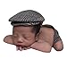 Surakey Newborn Photography Props Baby Boy Jumpsuit,Cap Rompers Knit Crochet Costumes Romper Bodysuit Outfits Cotton Clothes Gray