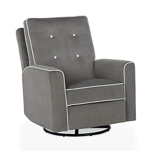 Image of Baby Relax Cami Swivel Gliding Recliner, Gray