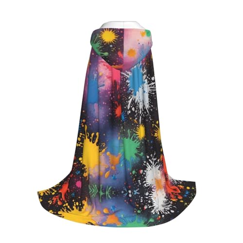 Cape à capuche pour affirmer votre singularité grâce à son imprimé coloré - 3