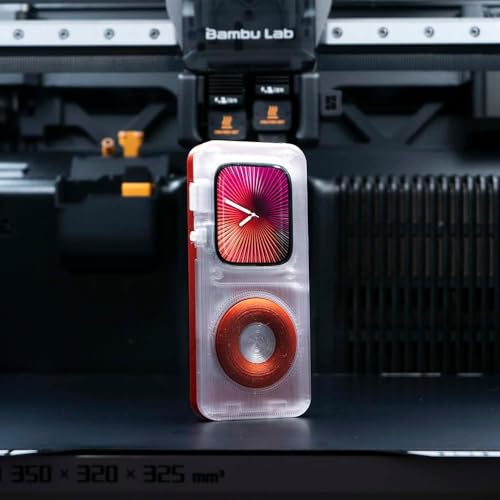 giPodfUC Apple WatchیP[X, 3Dvg, SE/5/6/7/8/9/10V[YΉ, GNXp_u@\t (ȐԐF, 45MM)