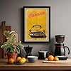 Postcard from Havana Retro Framed Wall Art Print A1 (84.1×59.4cm) Black, Wall Decor for Living Room, Bedroom, Office & Home, Ready to Hang, Art Gift #2