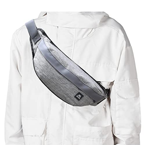 Riñonera negra para hombres, caminar, ligera, para mujer, impermeable, con múltiples bolsillos, para correr, deportes al aire libre, gimnasio, senderismo, gris Cover