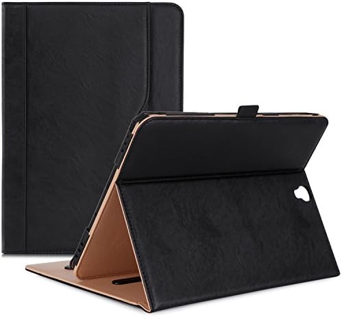 ProCase Case for Galaxy Tab S3 9.7, Stand Folio with Card Pocket - Black