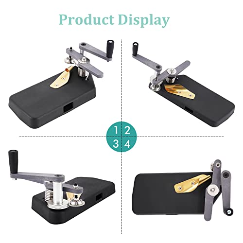 Krepppapier-Spitzenmaschine zum Curling – Dual Fine/Grobe Zähne Crimper Tool zum Basteln und Verpacken schöner Papierblumen