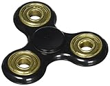 Rellaxe Anti-Anxiety Hand Spinner Helps Focusing Fidget Spinner [Not 3D] Premium Quality EDC Focus for Kids & Adults -Stress Reducer Relieves ADHD Anxiety Fidget Toy Bearing Si3N4 (Black)