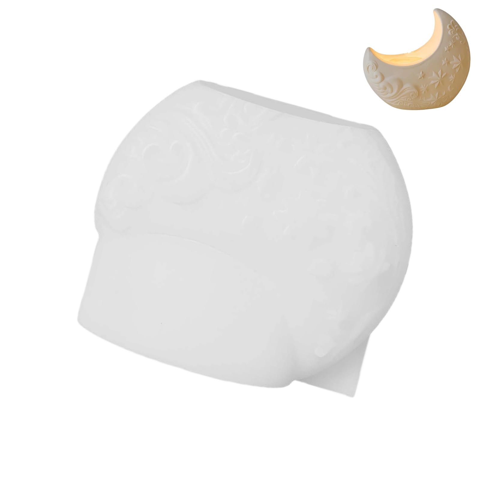 OSNIYAW Moonlike Silicone Molds Food Grade Silicone Easy Demolding for Resin Casting Soap Chocolate Baking Modern Cast