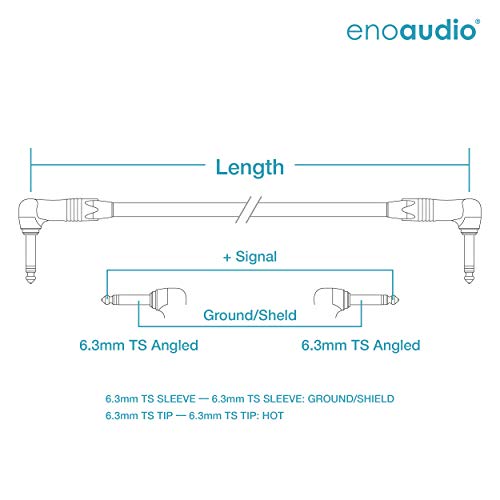 Cable Mogami 2534 enoaudio para conectar guitarra y equipos HiFi con conector Neutrik TS-L 10m 4