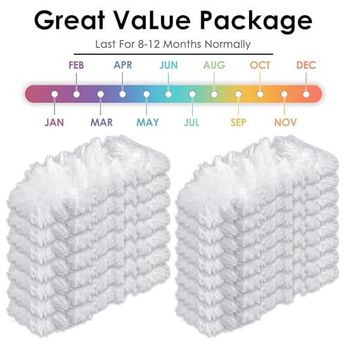 Image of (15 Count) Disposable Duster Refills Compatible with O-Cedar Flex & Catch Dusters, Heavy Duty Dust Refills, Multi-Surface Duster Replacement Kit, Dust Removal Brush Heads, Soft microfibers
