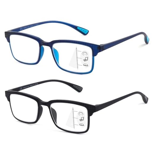CARA Progressive Multifocus Reading Glasses (2-Pack)
