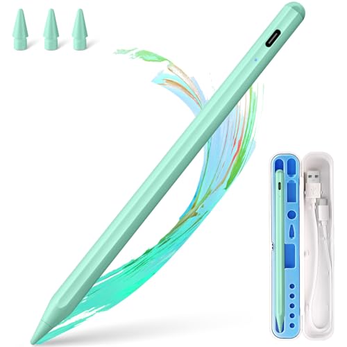 Image of Stylus Pen for iPad Apple: Fast Charge for iPad Pencil Apple Pen with Palm Rejection Tilt Sensitivity - Pen for i-Pad 10 /9 /8 /7 /6, i-Pad Pro 12.9 inch /11 inch /13 inch M4, iPad mini 6 /5, iPad Air 5 /4 /3 /M2 Green