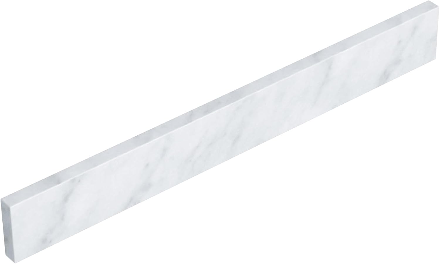 Wyndham Collection WCFVCA124BS 24" L x 3" H Backsplash - Carrara Cultured Marble