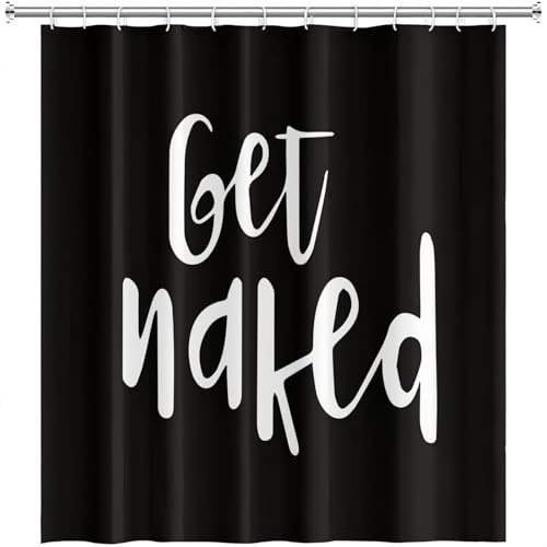Rideau de douche de qualité supérieure en polyester noir texturé durable - 2