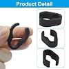 10Pcs Microphone Cable Clip, Durable Plastic Mic Clamps Microphone Stand Cable Holders, Universal Mic Boompole Clips for Setup/Fits 20mm Diameter Poles(20mm)