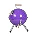 Produktbild Mini Grill Kugelgrill Holzkohlegrill für Garten Terrasse Camping Festival Picknick BBQ Barbecue Ø 30 cm lila