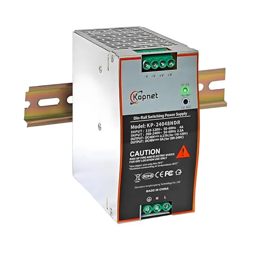 Image of 240W 48V Din Rail Mount Power Supply 48V Output AC-DC Industrial Power Adapter 100~240V AC Input Din-Rail Switching Power Supply with Over Load /Temperature Short Circuit Protection
