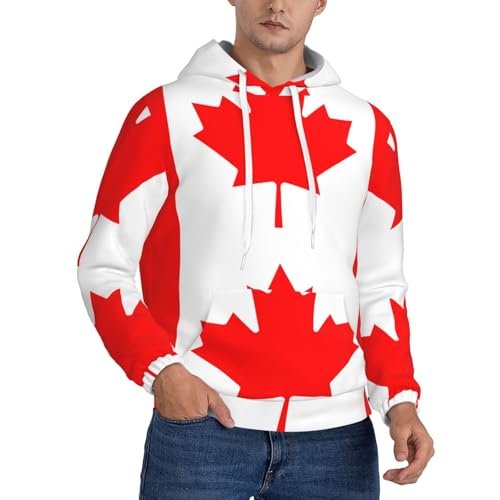 Pull à capuche homme motif Canada style décontracté parfait pour vos sorties et moments détente