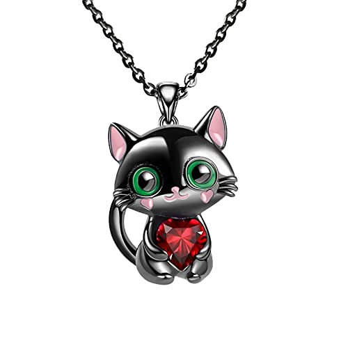 Pendentif chat mignon en diamant pour femme et bijoux de Saint-Patrick