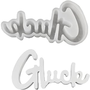 ALEFBET Silikonform Glück Gießform