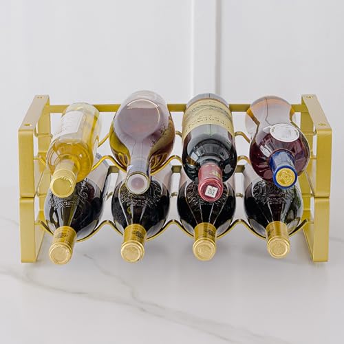 Elegante armario de vino de metal con acabado de hierro 5