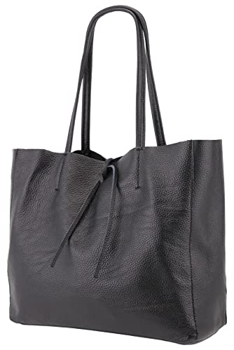 Sac cabas en cuir de vachette véritable SH Leder format paysage femme
