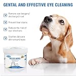 Dog Eye Wipes, Tear Stain Remover for Dogs, Big & Thick Cat Eye Wipes for Dogs, Mild Ingredient,Texturized & Presoaked Pet Eye Cleaner Pad for Discharge Crust Booger,100 Ct,Unscented