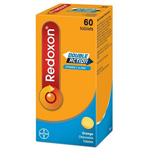 Buy Redoxon Double Action Orange Chewable Tablets 1000mg Vitamin C 10mg Zinc 60 Tablets Online At Low Prices In India Amazon In