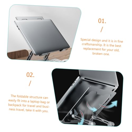Soporte ajustable de aluminio para laptop y tablet miniatura 7