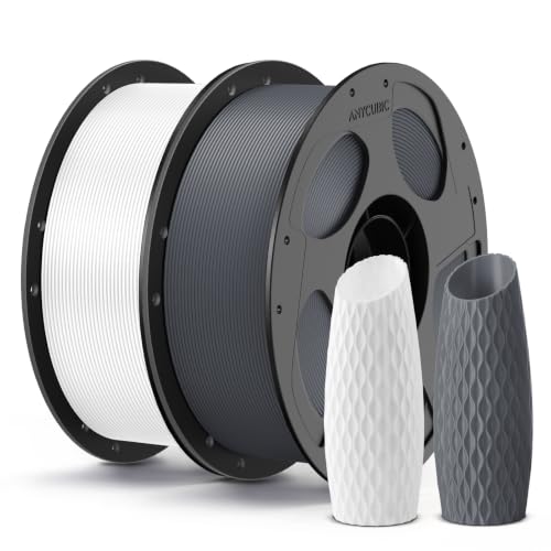 ANYCUBIC PLA 3D Printer Filament 1.75mm, 2KG Texture Grey+White