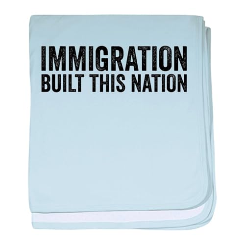 CafePress Immigration Built This Nation Resist Anti Trump Ba Baby Blanket, Super Soft Newborn Swaddle