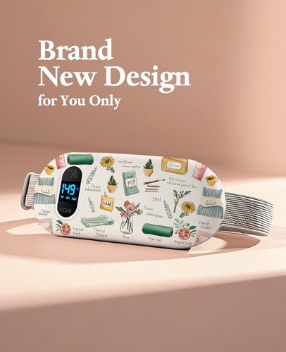 Image of Portable Heating Pad for Period Cramps: Menstrual Heating Pad with Unique Design, Fast Heating Pad with 6 Heat Levels and 6 Massage Modes, Gifts for Her, Women, Teens and Girls