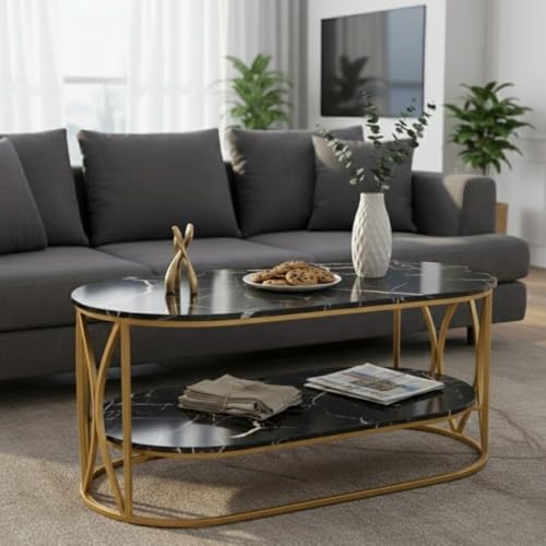 Image of Coffee Table Centre Table (Black Gold, V DBL)