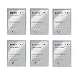 GUOHONG Magnetic Display Frame, Window Sign Holder Double Sided and Adhesive for Wall/Door/Refrigerator, PVC Reference Photo Frame (Silver 8.5x11'', 6 Pack)